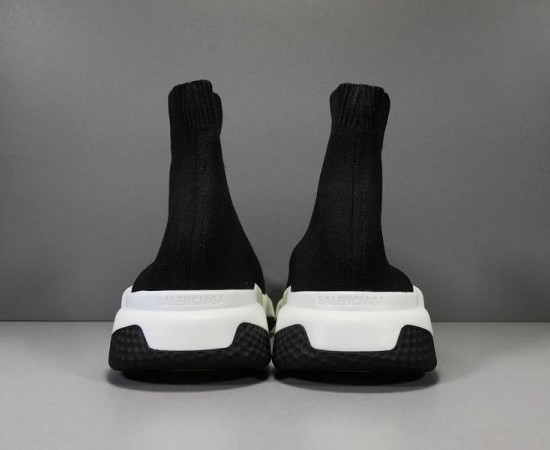 Balenciaga Speed Trainer Shoes Black Volt