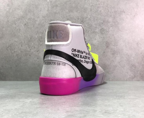 Off-White x Nike Blazer Mid Wolf Grey Serena Queen AA3832--002