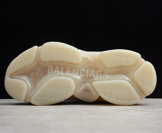 Balenciaga Triple S Clear Sole Sneakers Beige