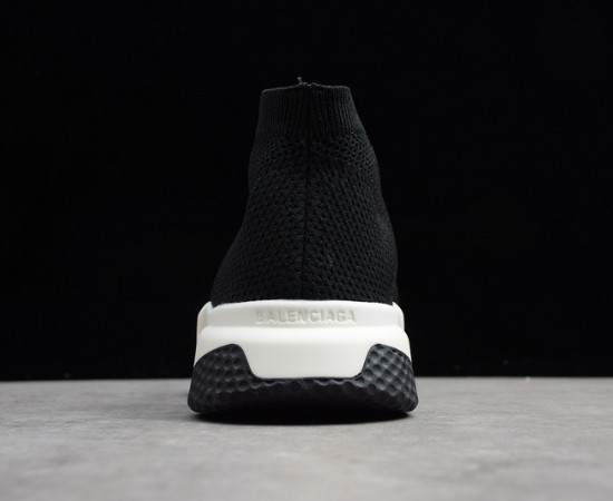 Balenciaga Speed Lace Up Knit Trainer Black