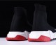 Balenciaga Speed Trainer Shoes Black Red