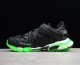 Balenciaga Track Glow Trainer Shoes Black Neon Green