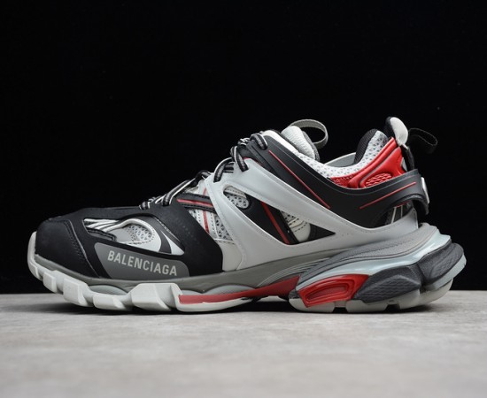 Balenciaga Track Trainer Sneakers Grey Black Red