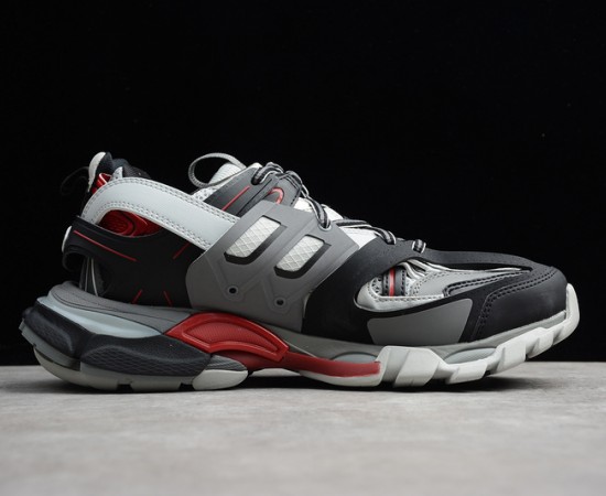 Balenciaga Track Trainer Sneakers Grey Black Red