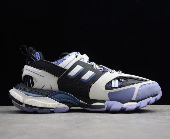 Balenciaga Track Trainer Sneakers White Blue