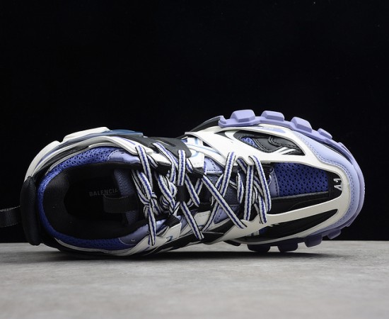 Balenciaga Track Trainer Sneakers White Blue