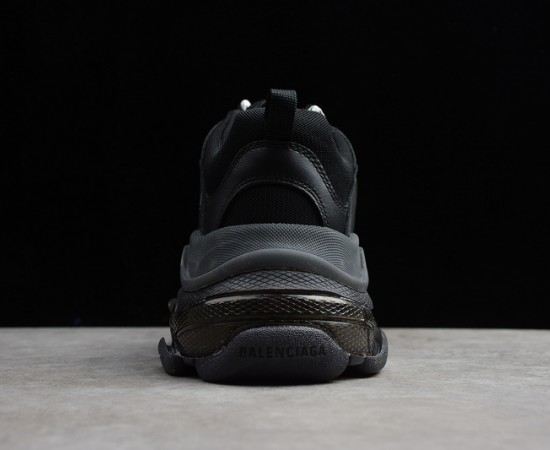 Balenciaga Triple S Clear Sole Trainer Sneaker Black
