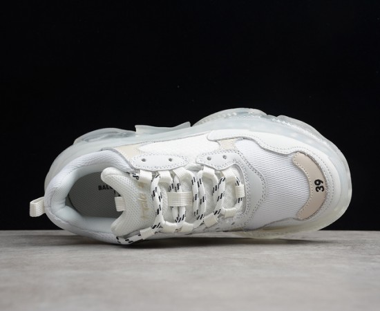 Balenciaga Triple S Clear Sole Trainer Sneaker White