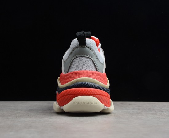 Balenciaga Triple S Trainer Sneakers Red Grey