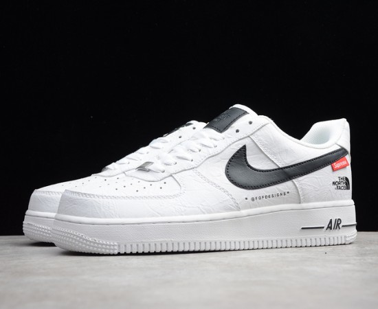 Custom Supreme x The North Face x Nike Air Force 1 Low White