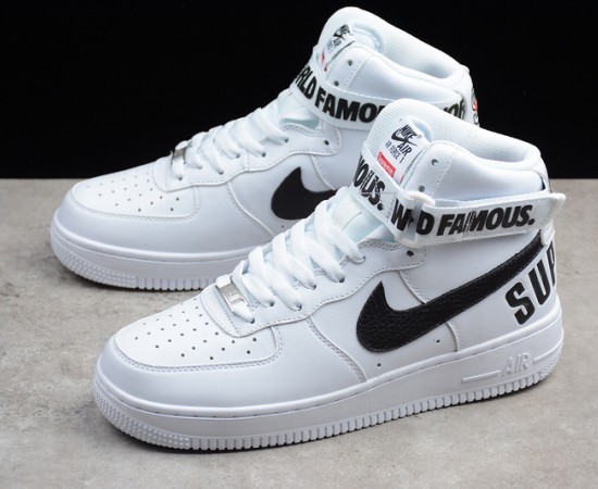 Nike Air Force 1 High Supreme World Famous White 698696-100