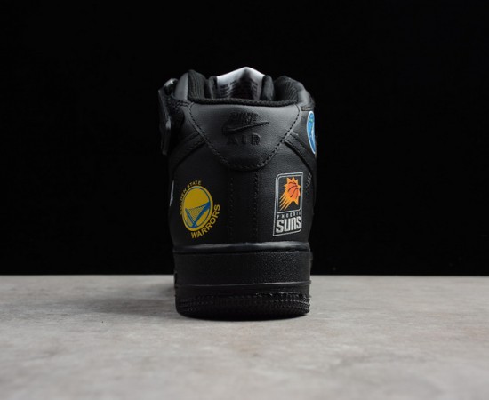 Nike Air Force 1 Mid Supreme NBA Black AQ8017-001