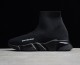 Balenciaga Speed Lt Clear Sole Knit Sock Sneakers Triple Black