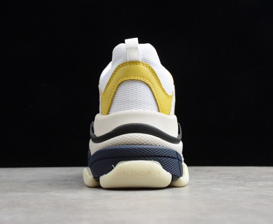 Balenciaga Triple S Trainer Sneakers White Yellow
