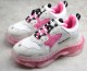 Balenciaga Triple S Clear Sole Sneakers White Pink