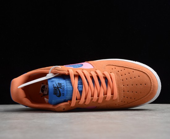 Nike Air Force 1 Low Orange Trance Pink Blue CW7300-800