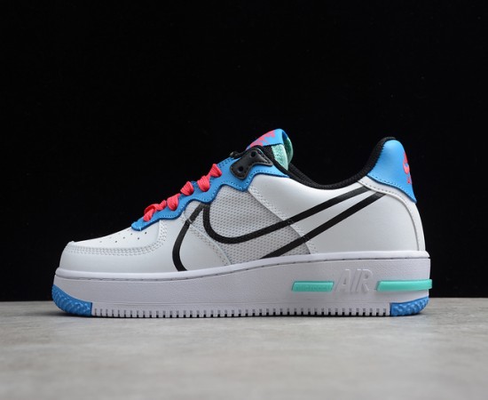 Nike Air Force 1 React White Astronomy Blue CT1020-102