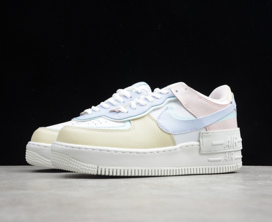 Nike Air Force 1 Low Shadow Summit White Glacier Blue Fossil Ghost CI0919-106