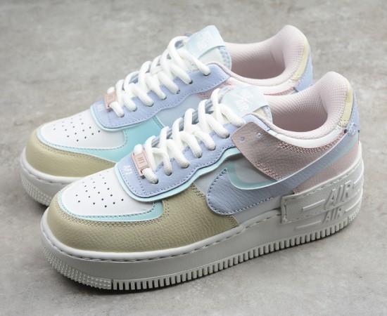 Nike Air Force 1 Low Shadow Summit White Glacier Blue Fossil Ghost CI0919-106