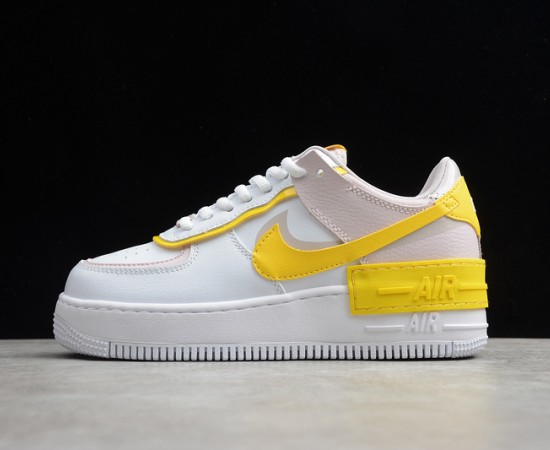 Nike Air Force 1 Shadow Sunshine White Speed Yellow Barely Rose CJ1641-102