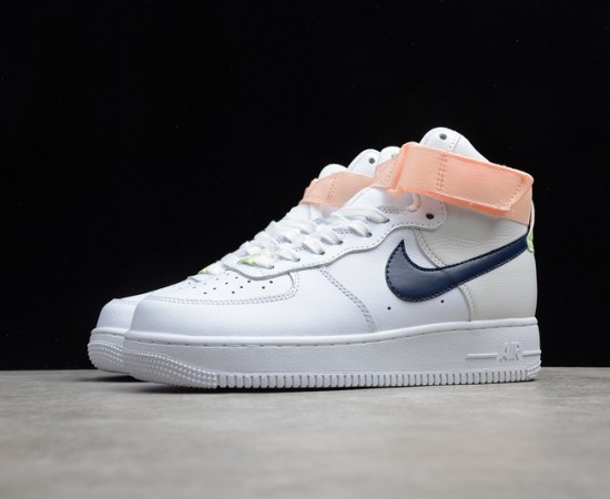 Nike Wmns Air Force 1 High White Midnight Navy 334031-117