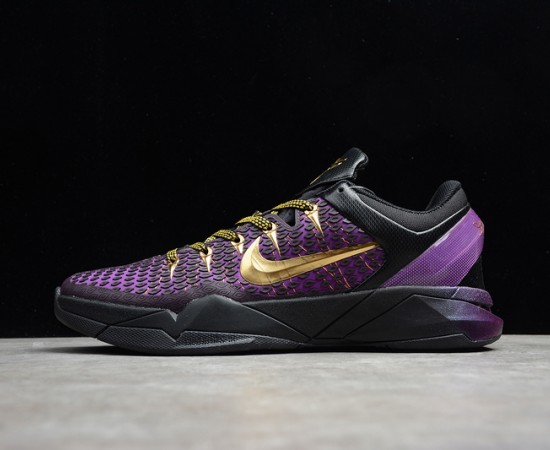 Nike Zoom Kobe VII Black Purple Gold