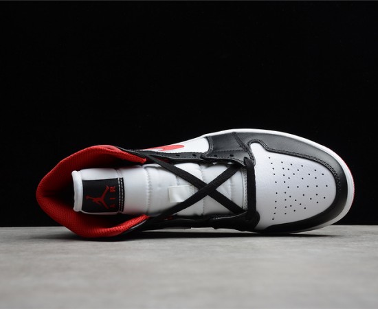 Air Jordan 1 Mid Gym Red Black White 554724-122