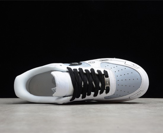 Nike Air Force 1 Low Custom Playsattion White Grey
