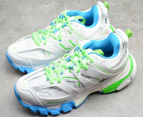 Balenciaga Sneakers Track Trainer White Blue Green