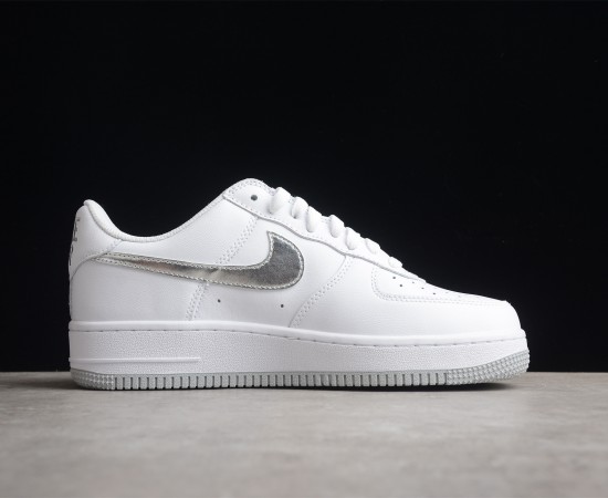 Nike Air Force 1 '07 Low Color of the Month White Metallic Silver DZ6755-100