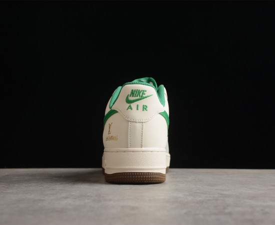LV x Nike Air Force 1 07 Low Cream White Green Gold BS8856-116