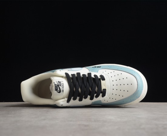 Nike Air Force 1 07 Low Blue Black Cream White CW2568-033