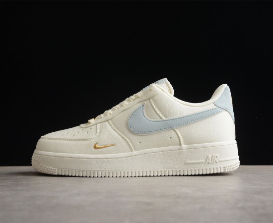 Nike Air Force 1 07 Low Ice Blue Cream Gold MN5696-009