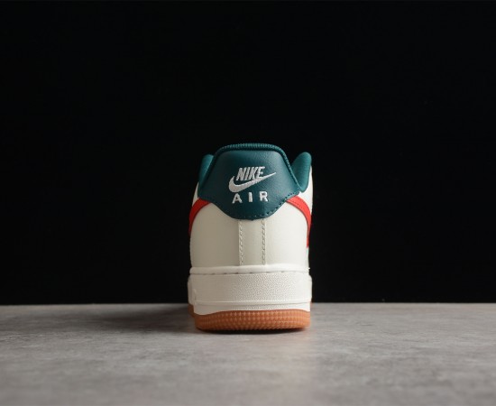 Nike Air Force 1 Low Sail Green Red FD9063-163