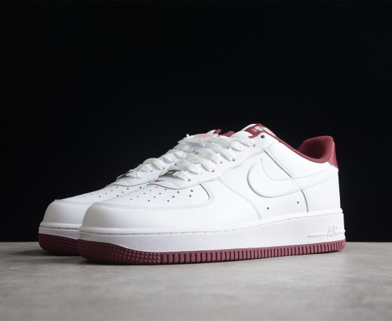 Nike Air Force 1 Low '07 White Dark Beetroot shoes DH7561-106
