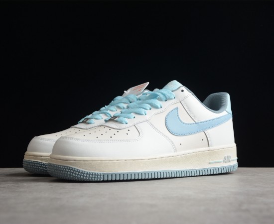 Nike Air Force 1 Flyleather Earth Day White Pink Blue CW3388-202