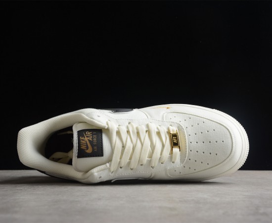 Nike Air Force 1 07 Low Beige Black Gold MN5696-809