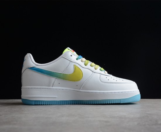 Nike Air Force 1 07 Low SU19 White Fluorescent Green Sky Blue TO1232-111