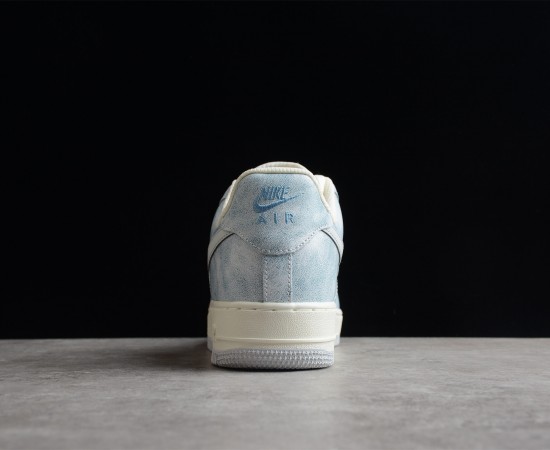 Nike Air Force 1 07 Low Rock Blue White Shoes CL5568-663