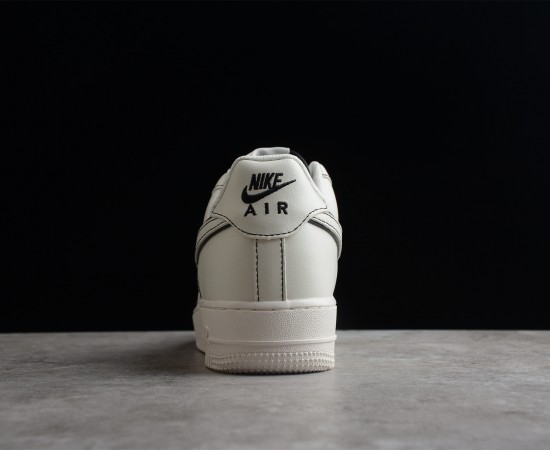 Nike Air Force 1'07 Sport Sneaker Beige Black Casual Shoes 315122-808