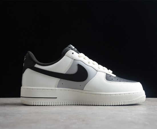 Nike Air Force 1 07 Low White Black Light Grey Shoes RS2696-112