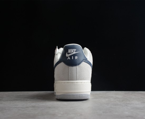Nike Air Force 1 07 Low Light Grey White Black Shoes BG5120-315