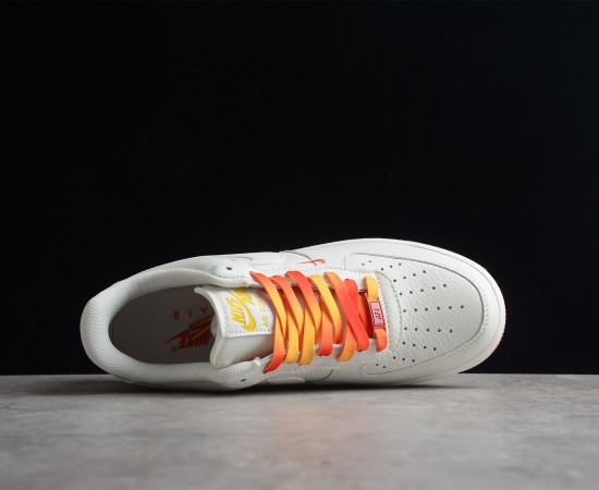 Nike Air Force 1 07 Low White University Red Yellow HQ8863-996