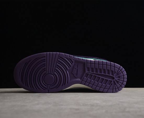 Nike Dunk Low Chenille Swoosh Sail Grand Purple DQ7683-100